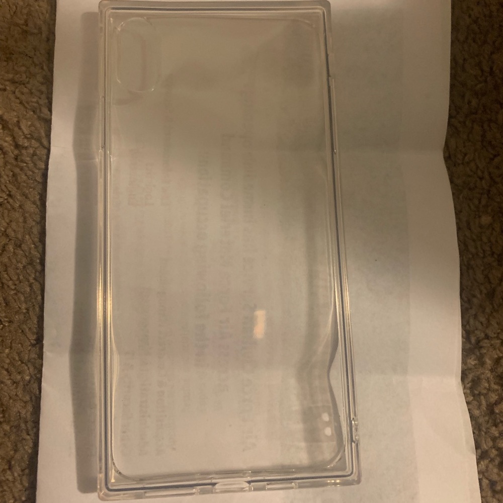 iPhone XS Max clear square case